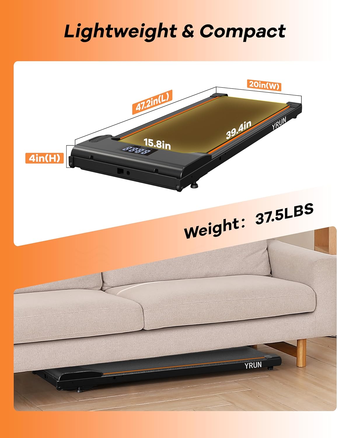 Treadmill YRUN DK-38AB