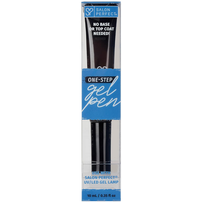Salon Perfect One-Step Gel Nail Polish Pen - Way Back When, All-in-One Nail Gel Polish, Long-Lasting, Chip-Resistant, Quick Curing, DIY Gel Polish, 0.3 fl oz