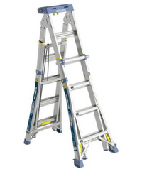 Multi-Max Pro 20 ft. Reach Aluminum Telescoping Multi-Position Ladder with 375 lb. Load Capacity Type IAA Duty Rating