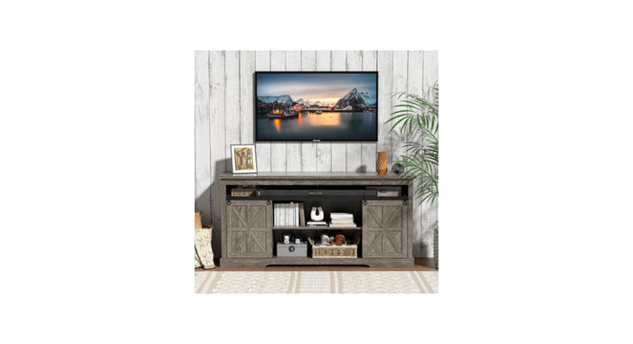 VEELOK TS-02B Farmhouse TV Stand